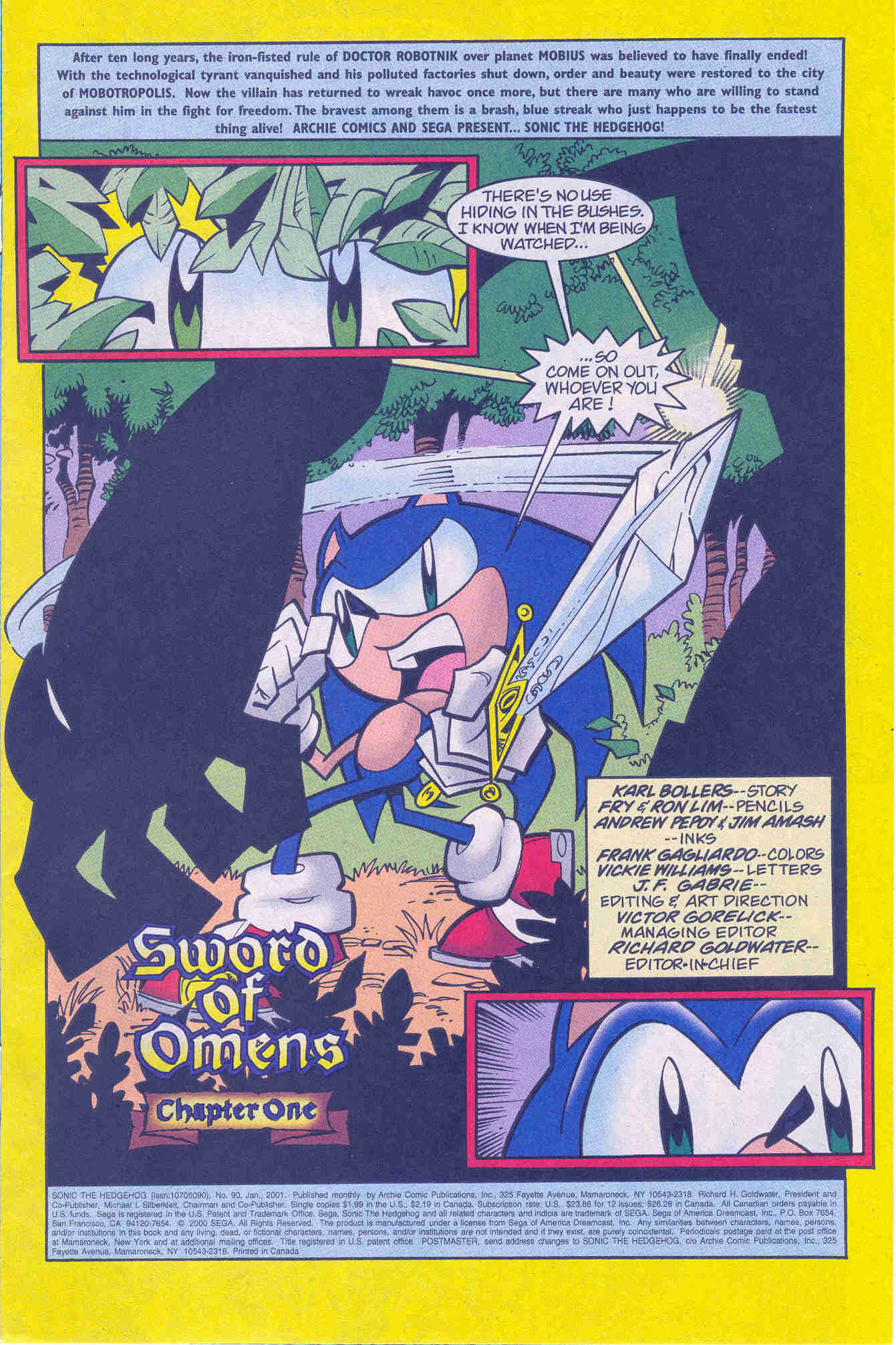 Sonic - Archie Adventure Series January 2001 Page 01
